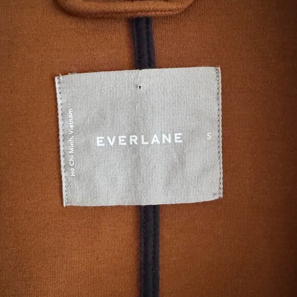 Everlane The Dream Coat Brown Copper Small Oversized Long Jacket - Picture 3 of 8